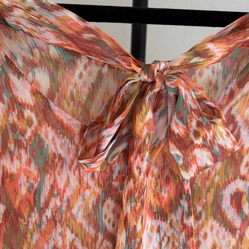 Liverpool Women's Orange and Pink Patterned Blouse - Picture 2 of 3